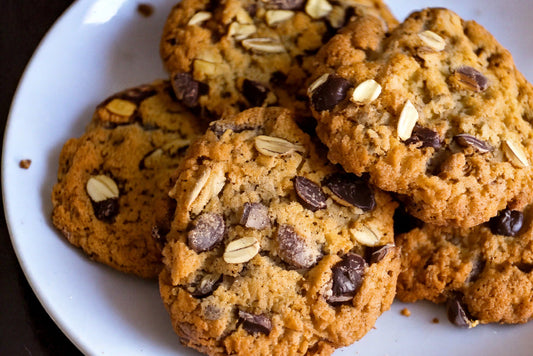 Cookies de psyllium com chocolate meio amargo