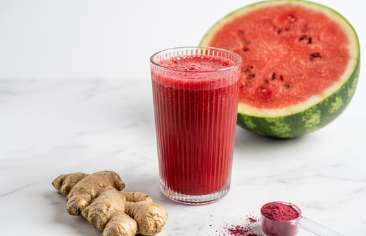Suco de beterraba com melancia