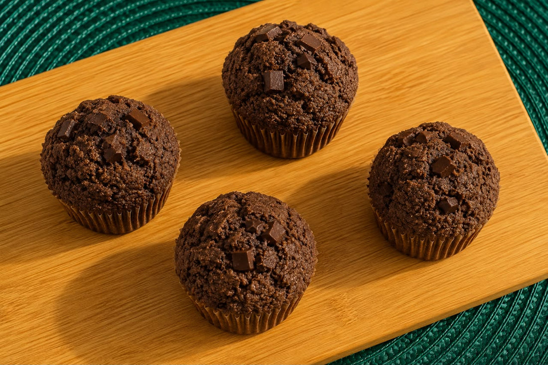 Muffin de aveia com cacau