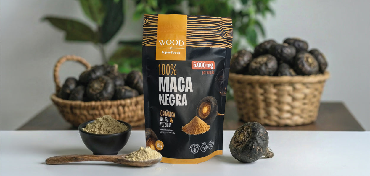 Maca Peruana Negra em Pó 100% Pura