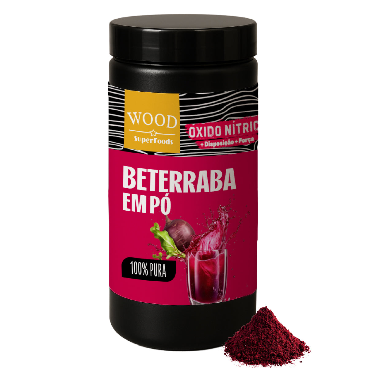 Beterraba Desidratada Em Pó 100% Pura 454g Wood Superfoods