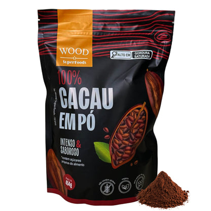 Cacau Em Pó Alcalino Natural 100% Cacau 454g