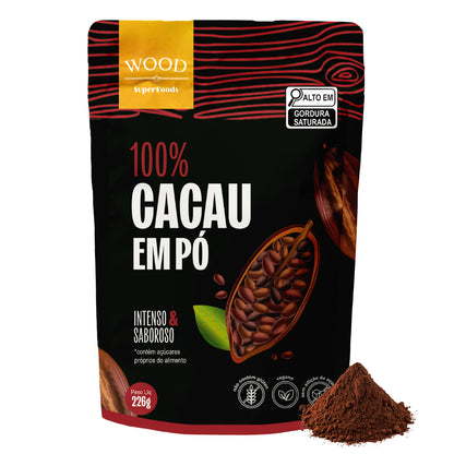 Cacau Em Pó Alcalino Natural 100% Cacau 226g