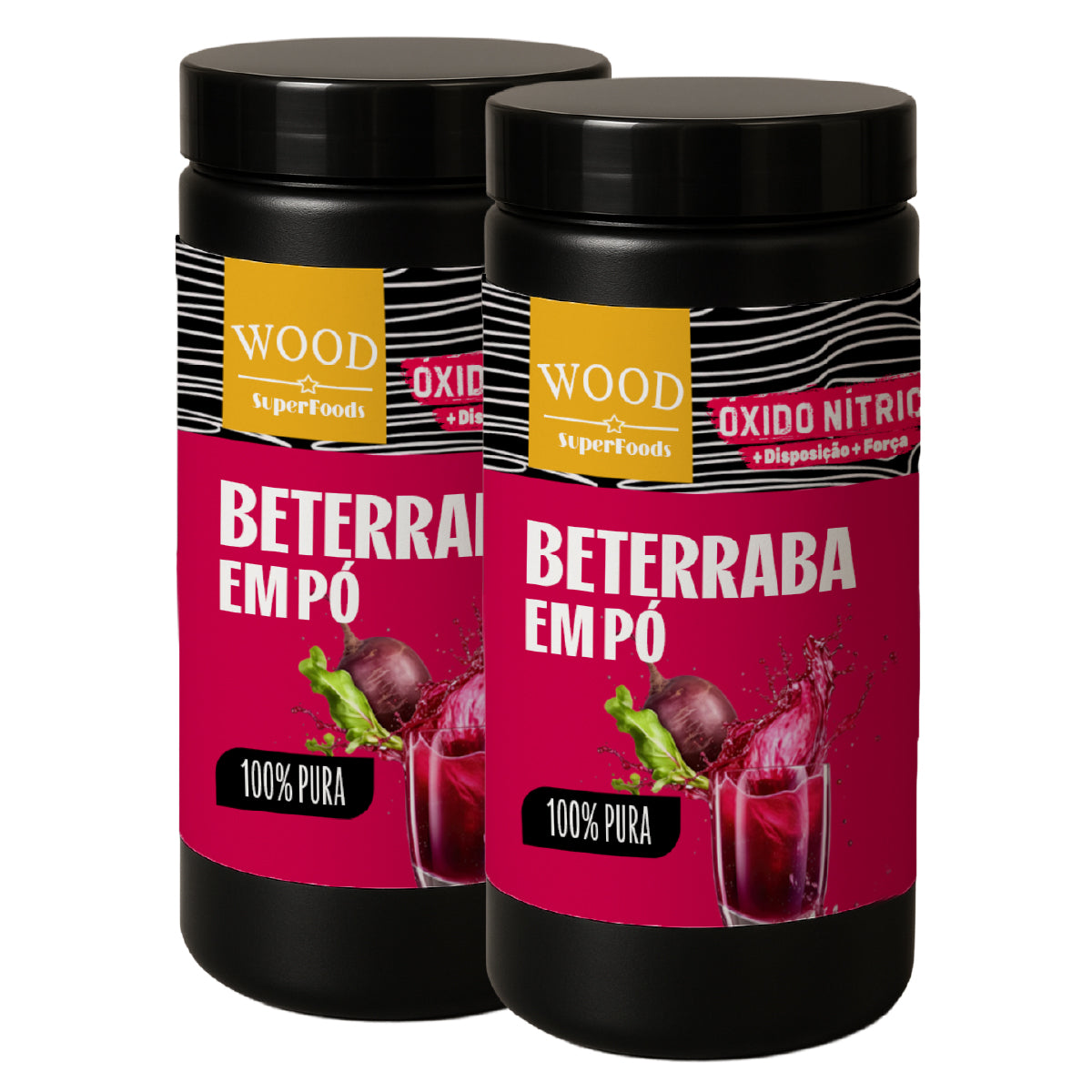 Kit 2 Beterraba Desidratada Em Pó 100% Pura 454g Wood
