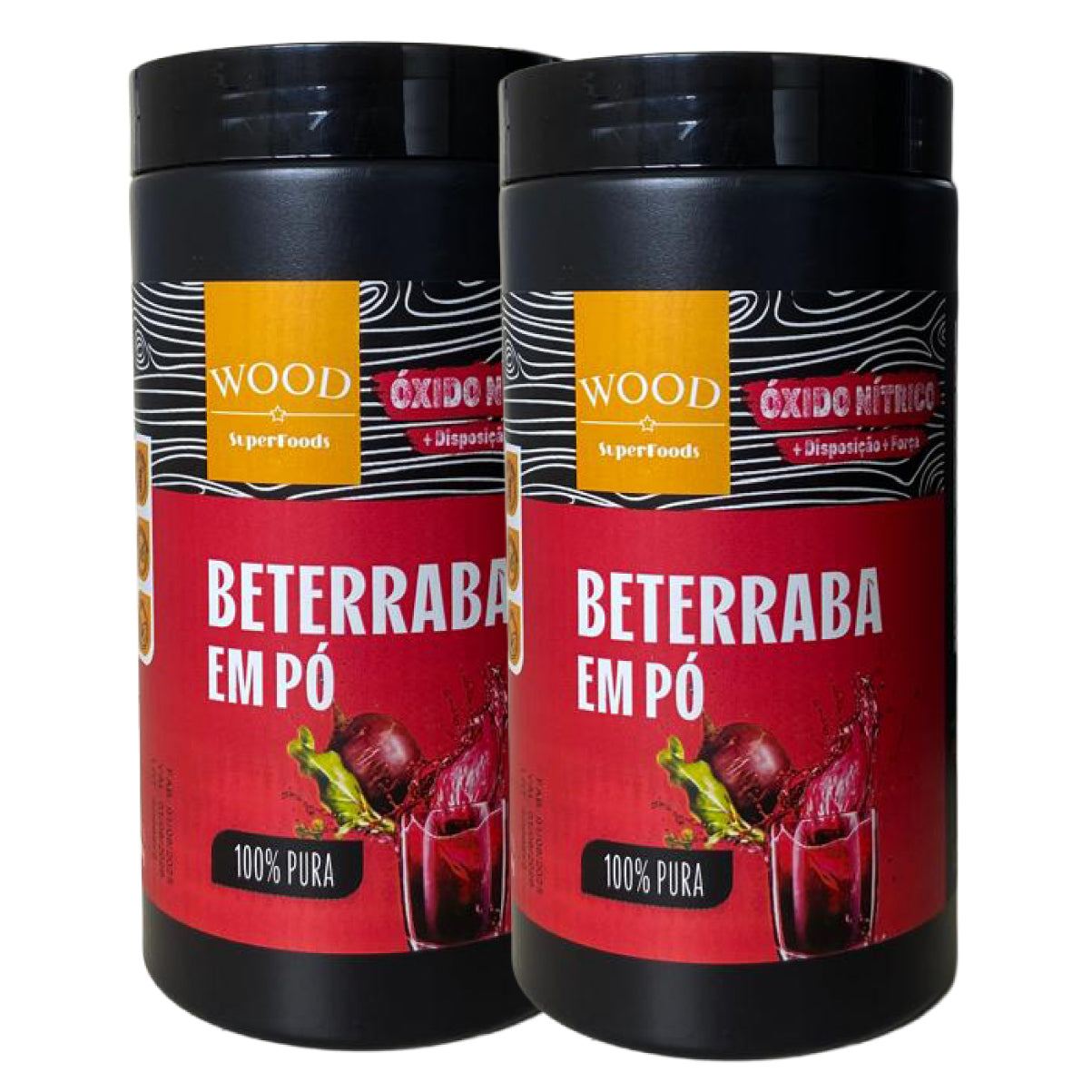 Kit 2 Beterraba Desidratada Em Pó 100% Pura 454g Wood