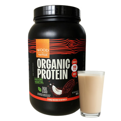 Proteína Vegetal Vegana Sabor Cacau e Coco 907g Sem Lactose