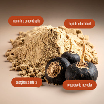 Maca Peruana Negra Em Pó Premium 100% Pura 226g Wood