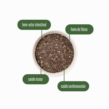 Semente de Chia 100% Pura Premium 567g Wood Superfoods