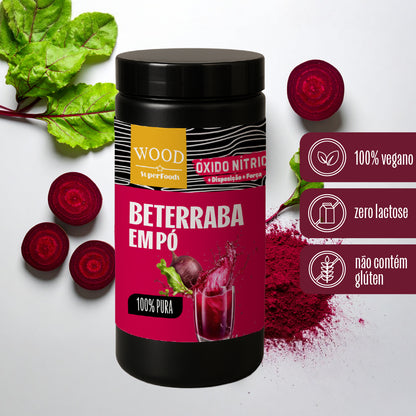 Kit 2 Beterraba Desidratada Em Pó 100% Pura 454g Wood