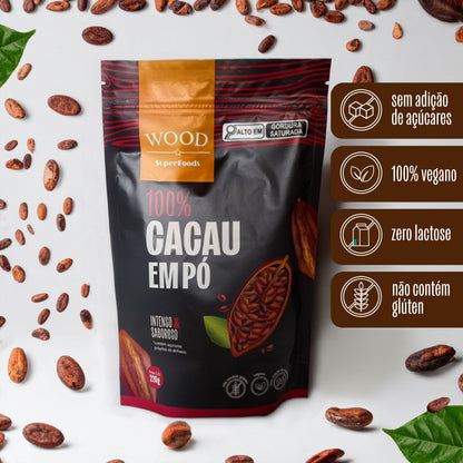 Cacau Em Pó Alcalino Natural 100% Cacau 226g
