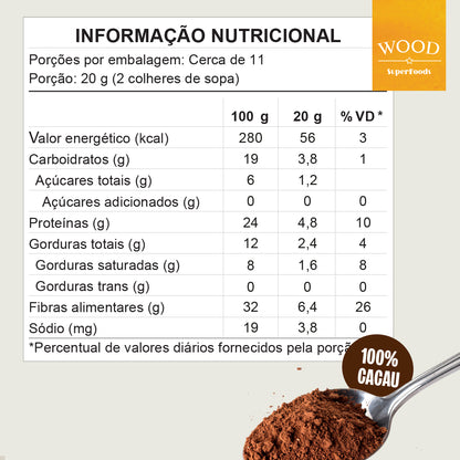 Kit 3 Cacau Em Pó Alcalino Natural 100% Cacau 226g