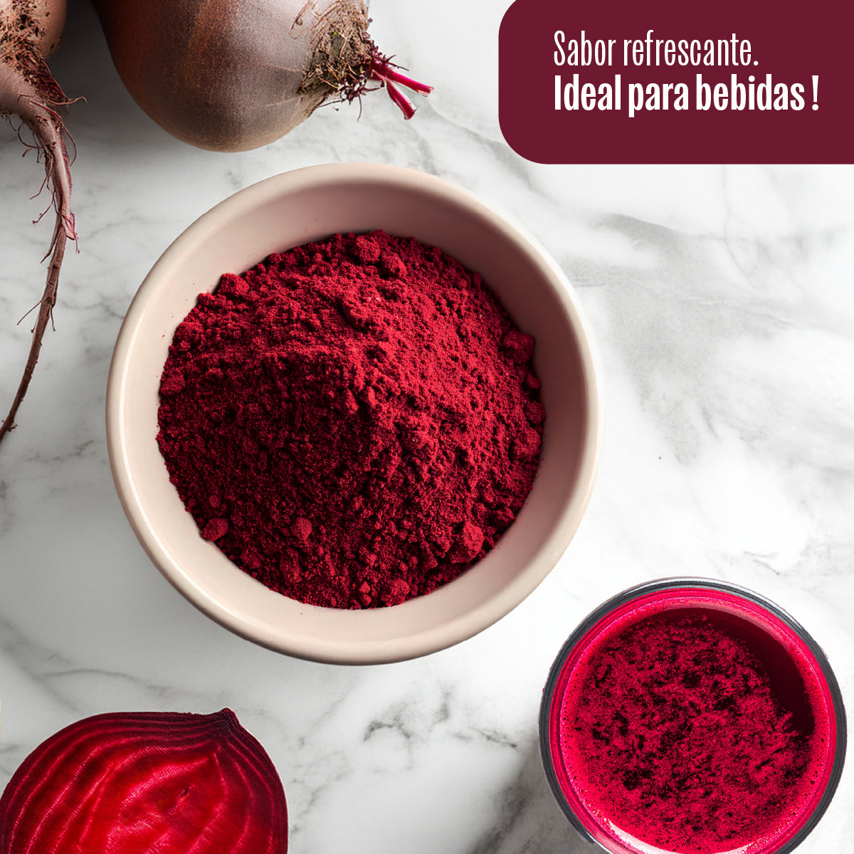 Kit 2 Beterraba Desidratada Em Pó 100% Pura 454g Wood