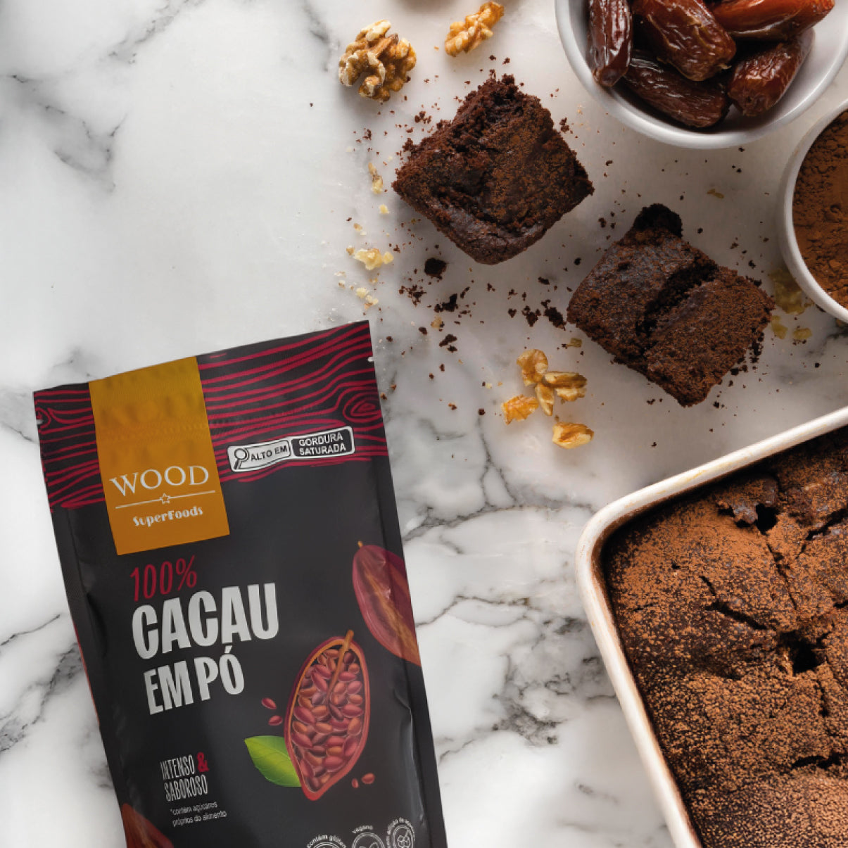 Cacau Em Pó Alcalino Natural 100% Cacau 226g
