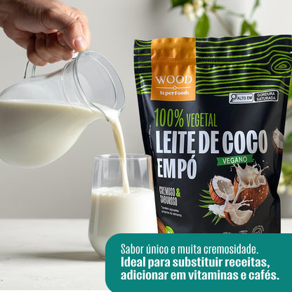 Leite de Coco em Pó 100% Vegetal Vegano Sem Lactose 907g