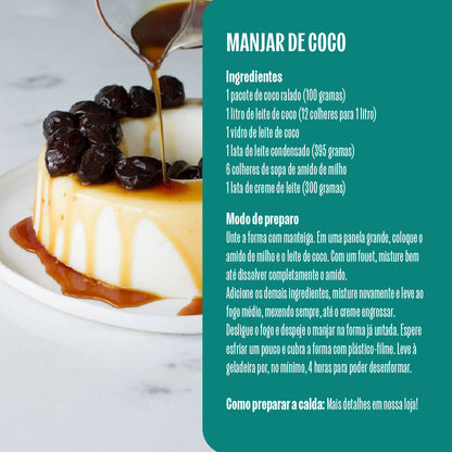 Leite de Coco em Pó 100% Puro Vegano Sem Lactose 907g