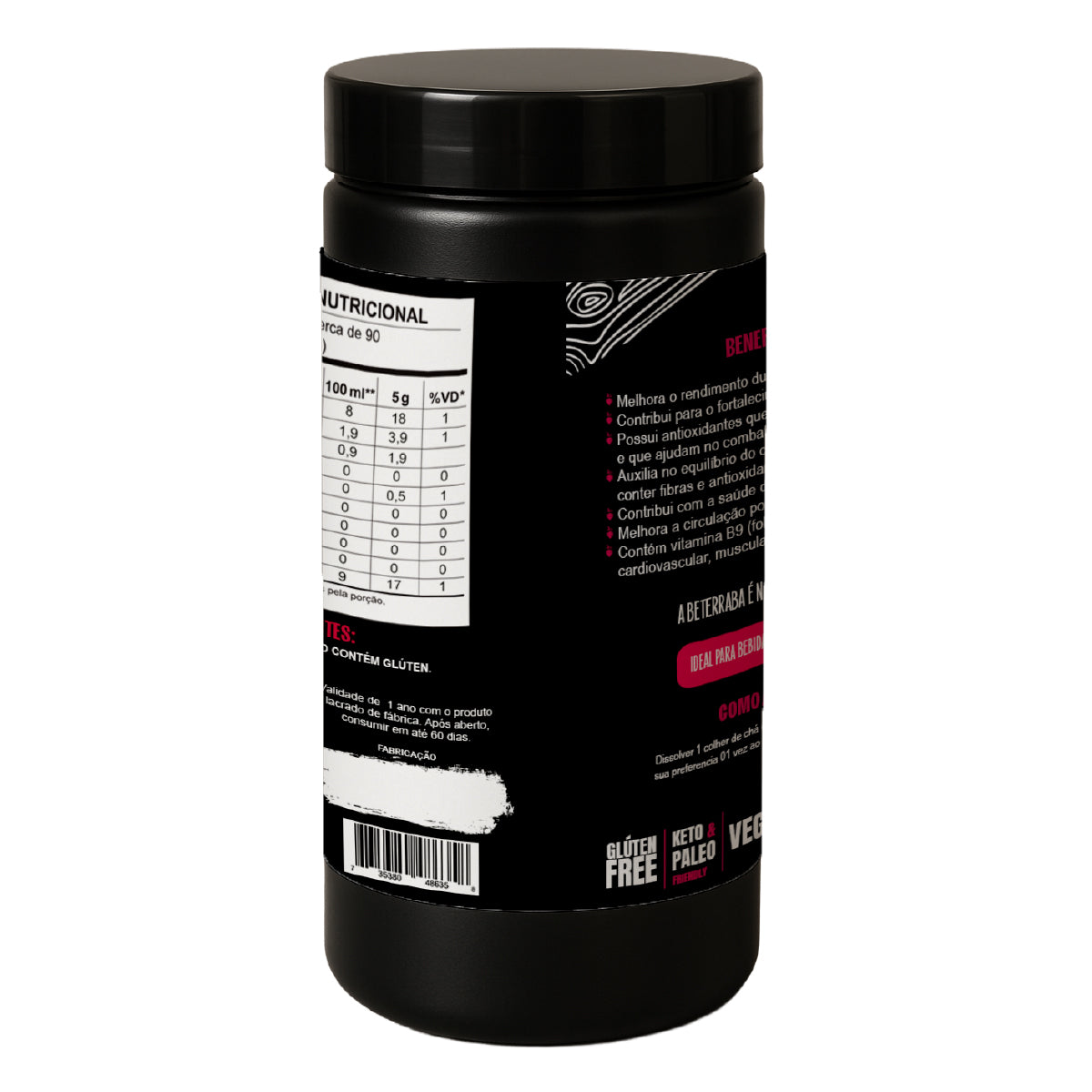 Kit 2 Beterraba Desidratada Em Pó 100% Pura 454g Wood