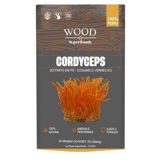 Pó de Cogumelo Cordyceps Militaris